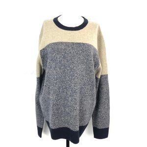 J. Crew Lambswool Sweater In Colorblock Mens XL